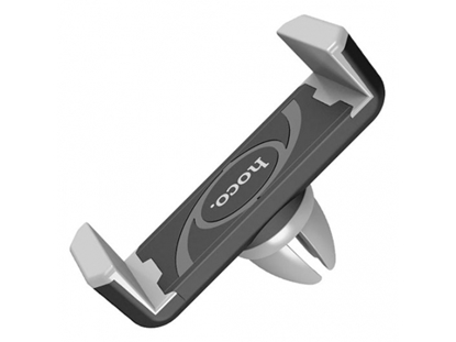 Изображение Hoco CPH01 Auto telefona turētājs lietošanai uz ventilācijas režģa (13,97 cm) Pelēks