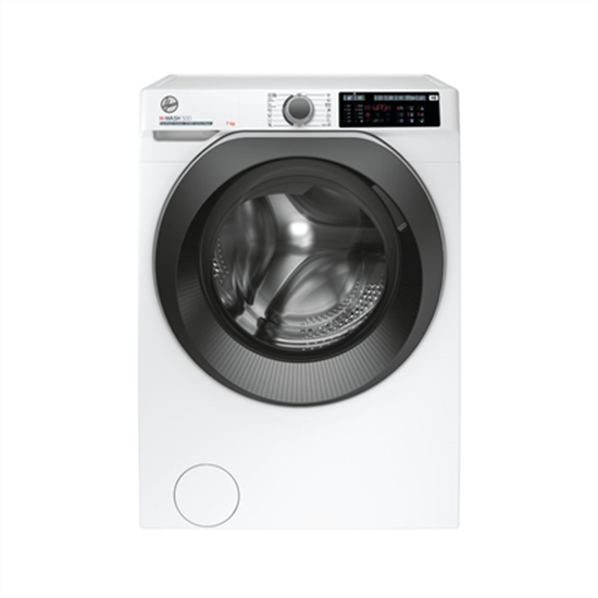 Изображение Hoover | HW437AMBS/1-S | Washing Machine | Energy efficiency class A | Front loading | Washing capacity 7 kg | 1300 RPM | Depth 46 cm | Width 60 cm | Display | LCD | Steam function | Wi-Fi | White