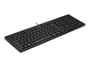 Picture of HP 125 USB Wired Keyboard, Sanitizable - Black - US ENG