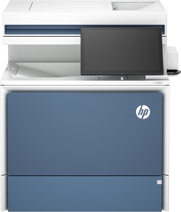 Picture of HP Color LaserJet Enterprise Flow MFP 5800zf Printer, Print, copy, scan, fax, Automatic document feeder; Optional high-capacity trays; Touchscreen; TerraJet cartridge