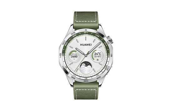 Picture of Huawei WATCH GT 4 3.63 cm (1.43") AMOLED 46 mm Digital 466 x 466 pixels Stainless steel Wi-Fi GPS (satellite)