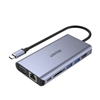 Изображение HUB 8-w-1 USB-C 3.1; HDMI; VGA; RJ45; SD; PD 100W; D1019B