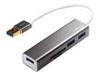 Изображение Hub USB 3.0 3 porty z czytnikiem kart 
