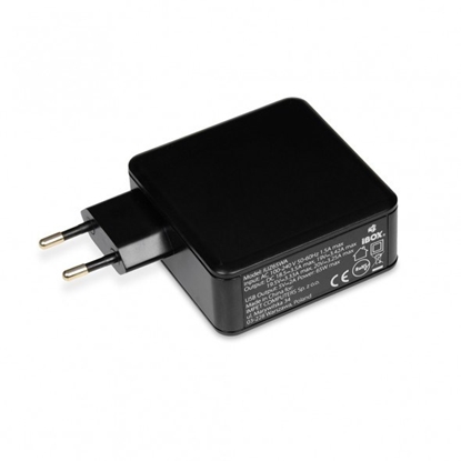 Изображение iBox IUZ65WA power adapter/inverter Auto 65 W Black