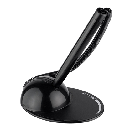 Picture of Lodīšu pildspalva ICO T-PEN 0.8mm ar pašlipošu turētāju un izstiepjamu savienotājvadu, melns korpuss, zila tinte