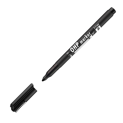 Attēls no Noturīgais marķieris ICO kodoskopa plēvēm OHP M, 1-1.5mm, melns