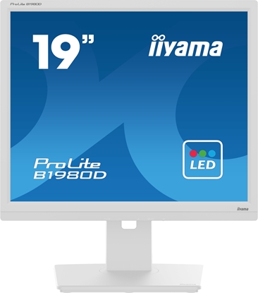 Attēls no iiyama ProLite B1980D-W5 computer monitor 48.3 cm (19") 1280 x 1024 pixels SXGA LCD White
