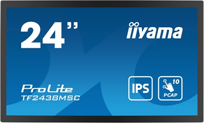 Attēls no iiyama PROLITE Digital A-board 61 cm (24") LED 600 cd/m² Full HD Black Touchscreen