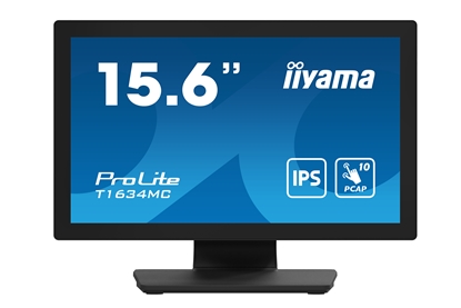 Attēls no iiyama ProLite T1634MC-B1S computer monitor 39.6 cm (15.6") 1920 x 1080 pixels Full HD LED Touchscreen Black