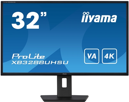 Attēls no iiyama ProLite XB3288UHSU-B5 computer monitor 80 cm (31.5") 3840 x 2160 pixels 4K Ultra HD LCD Black