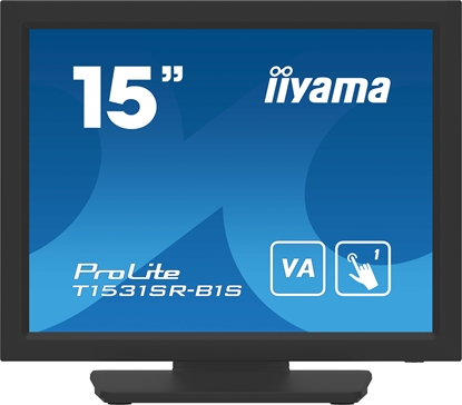 Изображение iiyama T1531SR-B1S POS monitor 38.1 cm (15") 1024 x 768 pixels XGA Touchscreen