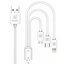 Picture of iKaku KSC-078 3in1 Type-C / Lightning / Micro USB uzlādes vads 1m White