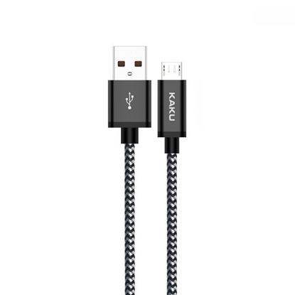 Изображение iKaku KSC-107 Izturīgs pīts Micro USB uzlādes un datu pārraides vads 1m Black