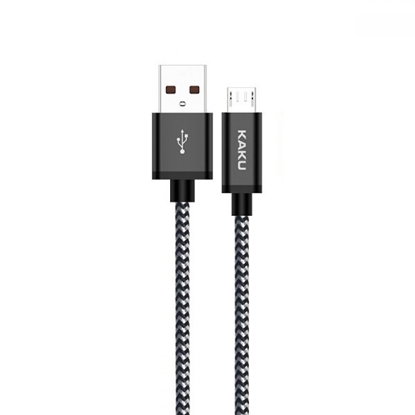 Picture of iKaku KSC-107 Izturīgs pīts Micro USB uzlādes un datu pārraides vads 1m Black