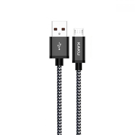Picture of iKaku KSC-107 Izturīgs pīts Micro USB uzlādes un datu pārraides vads 1m Black