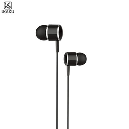 Picture of iKAKU KSC-380 Universālas Vieglas HiFi In-Ear Austiņas 3.5mm ar Mikrofonu 1.2m Melnas