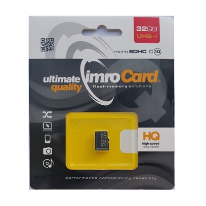 Attēls no Imro Memory Card MicroSD / 32GB / cl.10 / UHS-I