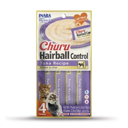 Attēls no INABA Churu Hairball Tuna cat treat - 4x14 g