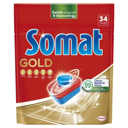 Изображение Indaplovių tabletės "SOMAT Gold" 34vnt