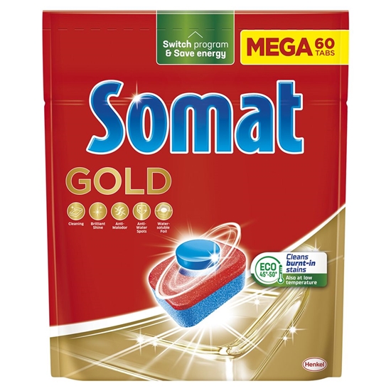Изображение Indaplovių tabletės "SOMAT Gold" 60vnt
