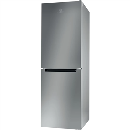 Attēls no INDESIT | LI7 S2E S | Refrigerator | Energy efficiency class E | Free standing | Combi | Height 176.3 cm | Fridge net capacity 197 L | Freezer net capacity 111 L | 39 dB | Silver