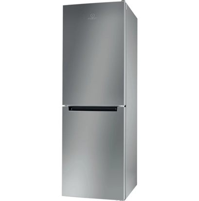 Attēls no INDESIT | Refrigerator | LI7 S2E S | Energy efficiency class E | Free standing | Combi | Height 176.3 cm | Fridge net capacity 197 L | Freezer net capacity 111 L | 39 dB | Silver