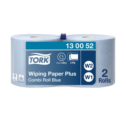 Изображение Industriālais papīrs TORK Advanced 420 W1/W2, 2 sl., 750 lapas rullī, 23.5 cm x 255 m, zilā krāsā