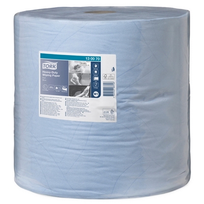 Attēls no Industriālais papīrs TORK Advanced 430 W1, 2.sl., 1000 lapas rullī, 36.9 cm x 340 m, zilā krāsā