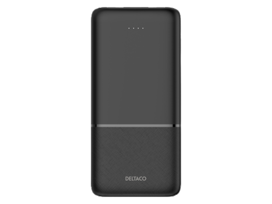 Изображение Išorinė baterija DELTACO 10 000 mAh / 37 Wh, 2x USB-A 18 W, 1x USB-C PD 20 W, juoda / PB-C1007