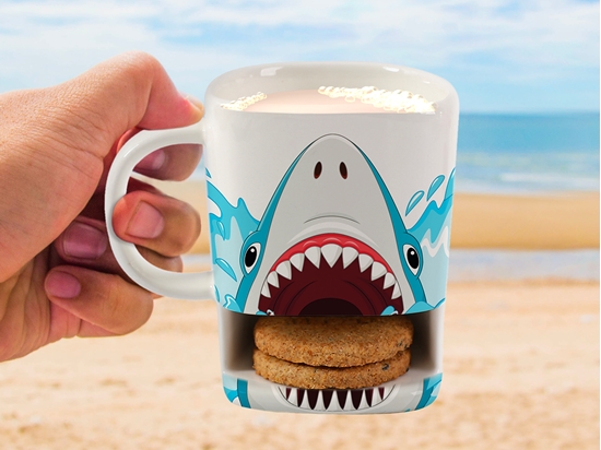 Picture of Itotal Krūze ar nodalijumu cepumiem Shark, 250ml