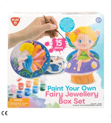 Изображение Izkrāsošanas komplekts Figūriņa un lādīte ar krāsām 8+ CB47272