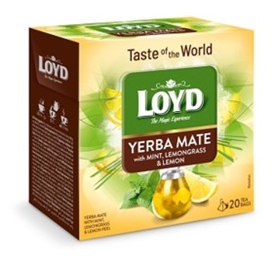 Picture of Yerba Mate tēja LOYD ar piparmētru, citronzāli un citronu g. 20gb. x 1.7g