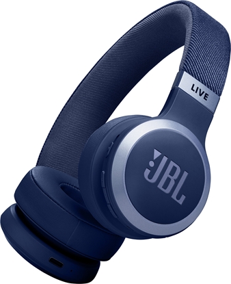 Attēls no JBL LIVE bezvadu austiņas ar mikrofonu un trokšņu  slāpēšanu, zilas