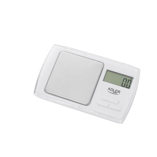 Picture of Adler | Precision scale | AD 3161 | Maximum weight (capacity) 0.5 kg | Accuracy 0.01 g | White