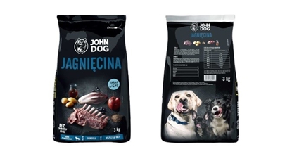 Изображение JOHN DOG Premium lamb dry dog food - 3 kg