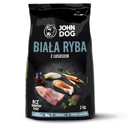 Изображение JOHN DOG Premium medium and large breed White Fish with Salmon - dry dog food - 3 kg