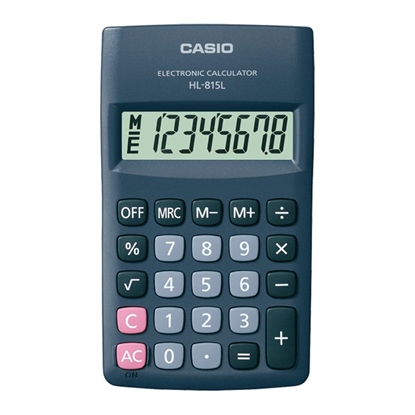 Picture of Kabatas kalkulators CASIO HL-815L, 70 x 118 x 18 mm, melns