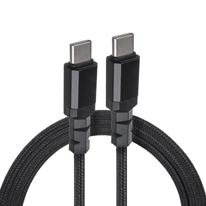 Picture of Kabel 2x USB-C 100W 1m wspierajacy PD przesyl danych do  10Gbps MCE491 Czarny
