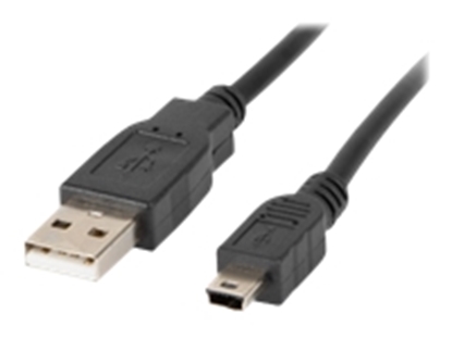 Изображение Kabel USB 2.0 mini AM-BM5P 1.8M czarny (CANON) Ferryt 