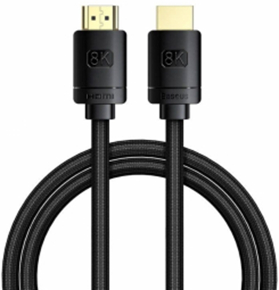 Attēls no Kabelis Baseus HDMI Male - HDMI Male Black 2m 8K