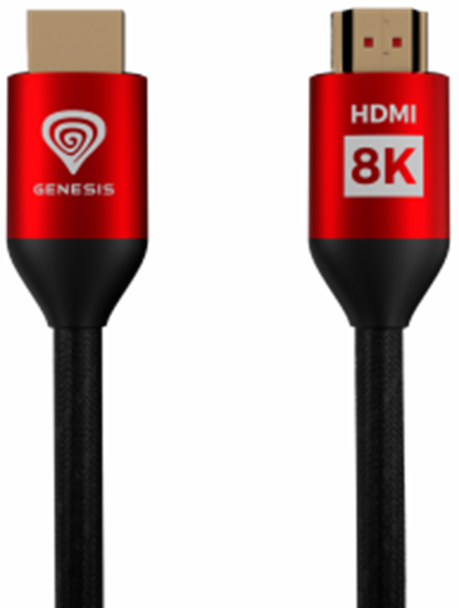 Picture of Kabelis Genesis HDMI Male - HDMI Male 3m 8K  XBOX X / S Red