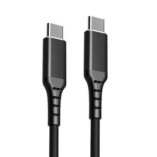 Изображение Kabelis USB-C - USB-C, PD60W (juodas, 3m)