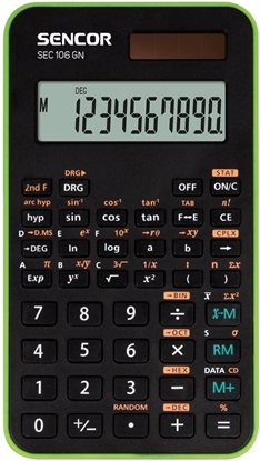 Изображение Kalkulator szkolno - naukowy SEC 106 GN 10 cyfr  56 funkcji