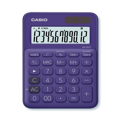 Picture of Kalkulators CASIO MS-20UC, 105 x 150 x 23 mm, violets