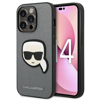 Picture of Karl Lagerfeld KLHCP14LSAPKHG Back Case for Apple iPhone 14 Pro