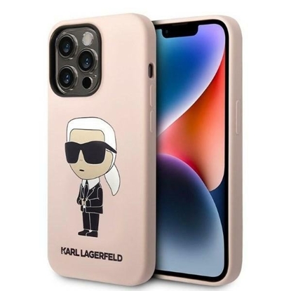 Picture of Karl Lagerfeld KLHCP14LSNIKBCP Back Case for Apple iPhone 14 Pro