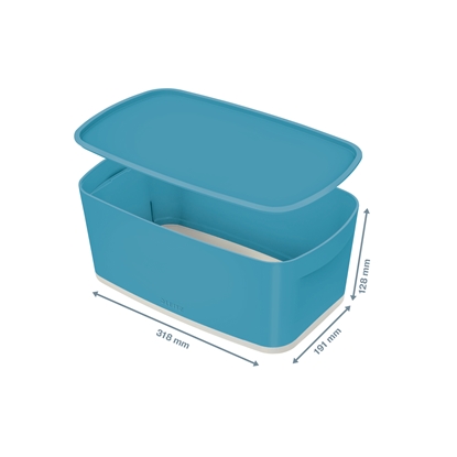 Изображение Kaste uzglabāšanai Cosy L, MyBox, maza, ar vāku, gaiši zilā krāsā
