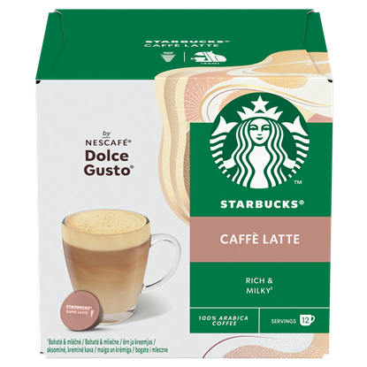Picture of Kavos kapsulės STARBUCKS Caffe Latte, rich & milky