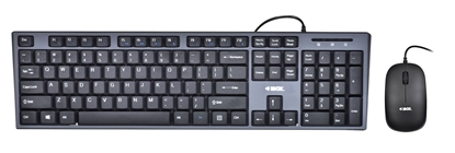 Изображение Keyboard + mouse Set IBOX IKMS606 (USB 2.0; (US); black color; Optical; 800 DPI)
