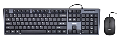 Attēls no iBox IKMS606 keyboard Mouse included Home USB QWERTY UK English Black